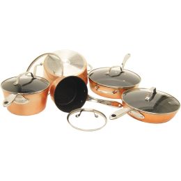 THE ROCK(TM) BY STARFRIT(R) 030910-001-STAR THE ROCK by Starfrit 10-Piece Copper Cookware Set