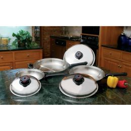 Precise Heat&trade; 6pc 12-Element T304 Stainless Steel Skillet Set