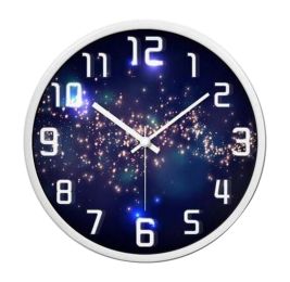[Stars] 12 Inch Stylish Wall Clock Decorative Silent Non-Ticking Wall Clock