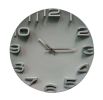 [Gray] 14 Inch Modern Wall Clock Decorative Silent Non-Ticking Wall Clock