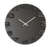 [Black] 14 Inch Modern Wall Clock Decorative Silent Non-Ticking Wall Clock