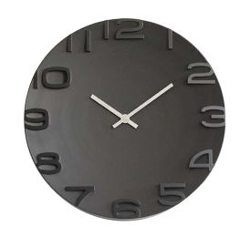 [Black] 14 Inch Modern Wall Clock Decorative Silent Non-Ticking Wall Clock