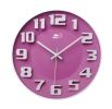 [Purple] 14 Inch Modern Wall Clock Decorative Silent Non-Ticking Wall Clock