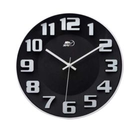 [Black-1] 14 Inch Modern Wall Clock Decorative Silent Non-Ticking Wall Clock