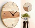 [H] 12 Inch Modern Wall Clock Decorative Silent Non-Ticking Wall Clock