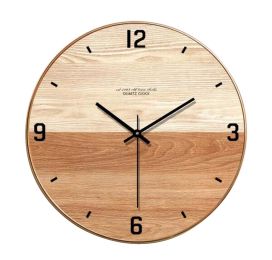 [I] 12 Inch Modern Wall Clock Decorative Silent Non-Ticking Wall Clock