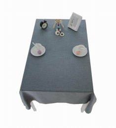 Linen Tablecloth Washable Tablecloth Table Cover Dinner Tablecloth Gray