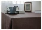 Linen Tablecloth Washable Tablecloth Table Cover Dinner Tablecloth Brown