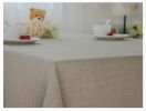 Linen Tablecloth Washable Tablecloth Table Cover Dinner Tablecloth Beige