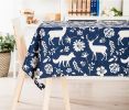 Linen Tablecloth Washable Tablecloth Table Cover Dinner Tablecloth Flowers