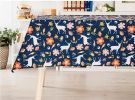 Linen Tablecloth Washable Tablecloth Table Cover Dinner Tablecloth Blue Deer