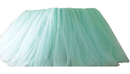 TUTU Tableware Tulle Table Skirt Tulle Table Cover for Party [Mint Green]
