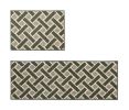 [D] 2 Pcs Absorbent Non-Slip Kitchen Rugs Kitchen Floor Mats