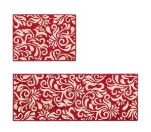 [E] 2 Pcs Absorbent Non-Slip Kitchen Rugs Kitchen Floor Mats