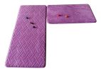 [Purple-1] 2 Pcs Absorbent Non-Slip Kitchen Rugs Kitchen Floor Mats