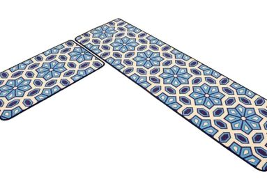 [L] 2 Pcs Absorbent Non-Slip Kitchen Rugs Kitchen Floor Mats