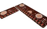 [N] 2 Pcs Absorbent Non-Slip Kitchen Rugs Kitchen Floor Mats