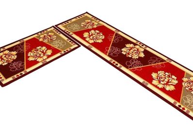 [O] 2 Pcs Absorbent Non-Slip Kitchen Rugs Kitchen Floor Mats