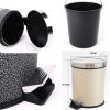 Stylish Home/Kitchen/Office Pedal Wastebasket Trash Can With Lid Foot Trash #01