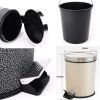 Stylish Home/Kitchen/Office Pedal Wastebasket Trash Can With Lid Foot Trash #02