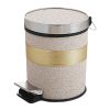 Stylish Home/Kitchen/Office Pedal Wastebasket Trash Can With Lid Foot Trash #04