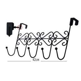 Creative Beautiful Utility Hook Simple Unique Decorative Back Door Hook Black