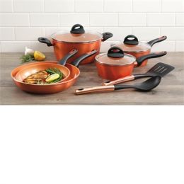 10pc Induction Copper Cookware
