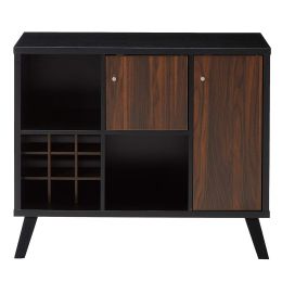 DunaWest Wooden Wine Bar Storage Cabinet