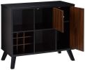 DunaWest Wooden Wine Bar Storage Cabinet