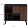 DunaWest Wooden Wine Bar Storage Cabinet