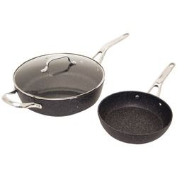 The Rock By Starrit The Rock By Starfrit 3-piece Cookware Set With Riveted Cast Stainless Steel Handles